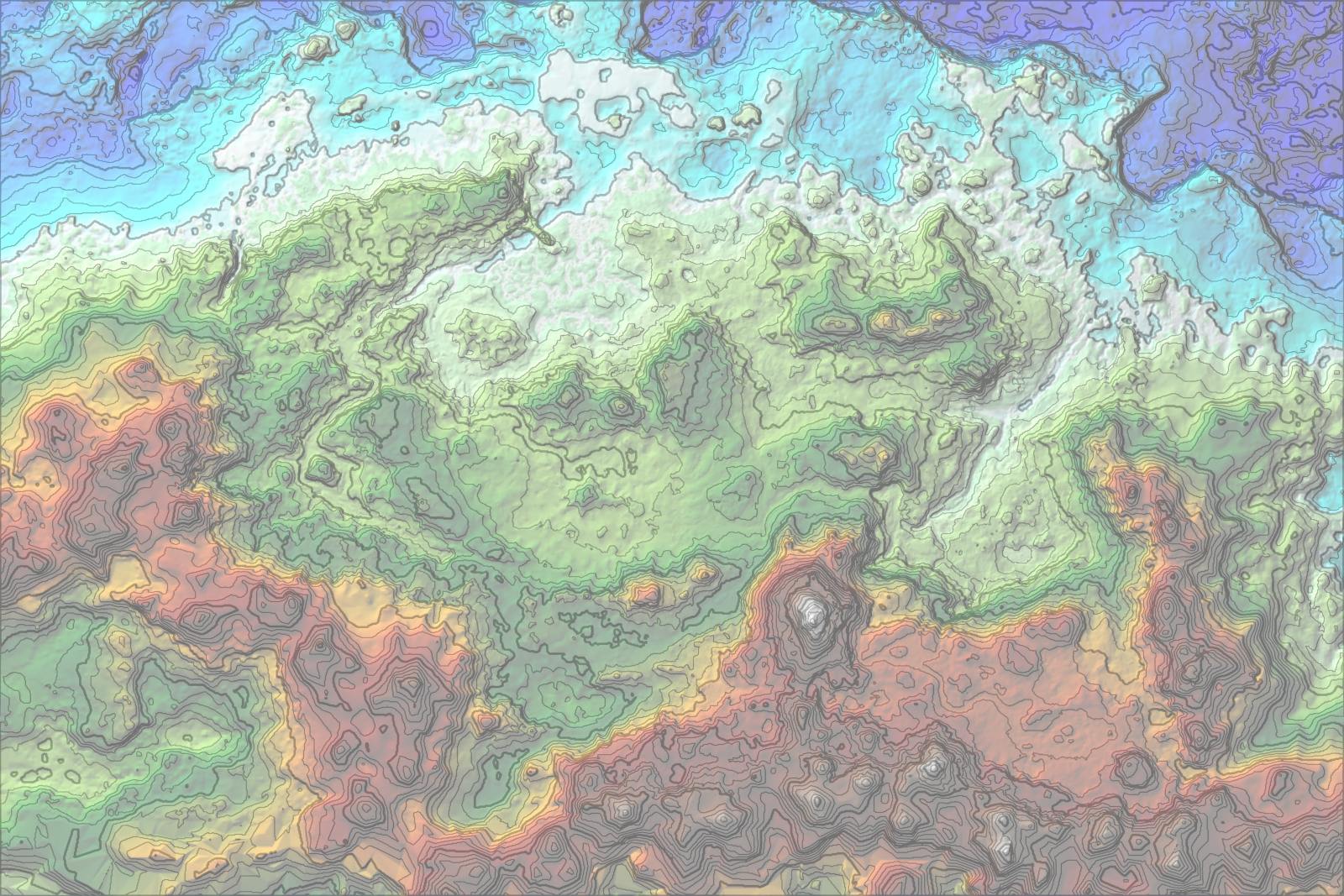 Topological Map Of The World Map